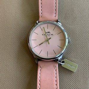 Coach - Women’s Calfskin Leather Pink Watch